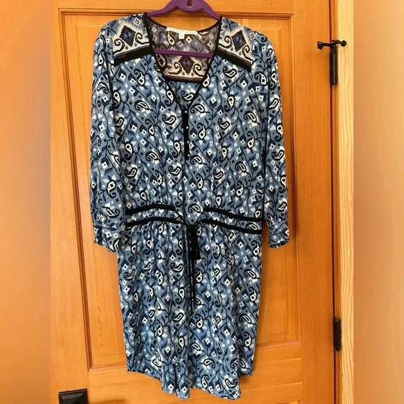 Veronica Beard Women’s Venice Ikay Front Tie Dress. Blue size 2. - Picture 14 of 15